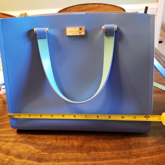 Kate spade blue satchel crossbody - Picture 5 of 10